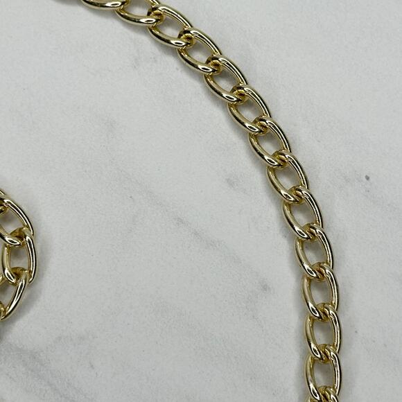 Gold Tone Draped Multi Strand Chain Belt Y2K Festival One Size (OS) ✨ - Picture 8 of 12